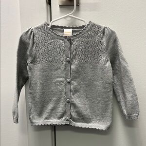 Gymboree Baby Girl Gray Button-Up cardigan Sweater size 18-24 months